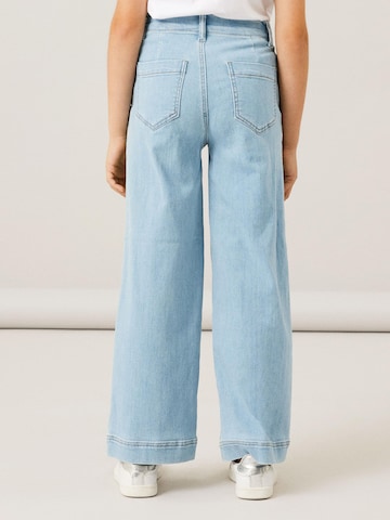 Wide leg Jeans 'Bella' de la NAME IT pe albastru