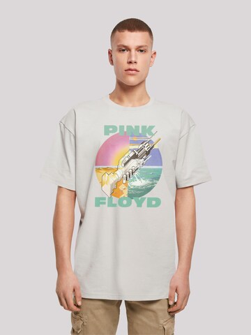 T-Shirt 'Pink Floyd Wish You Were Here Rock Band Album' F4NT4STIC en gris : devant
