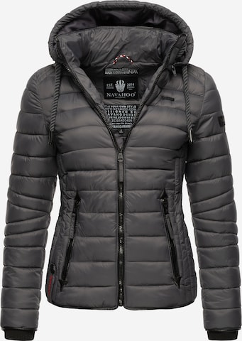 NAVAHOO Steppjacke 'Lulana' in Grau: Vorderseite