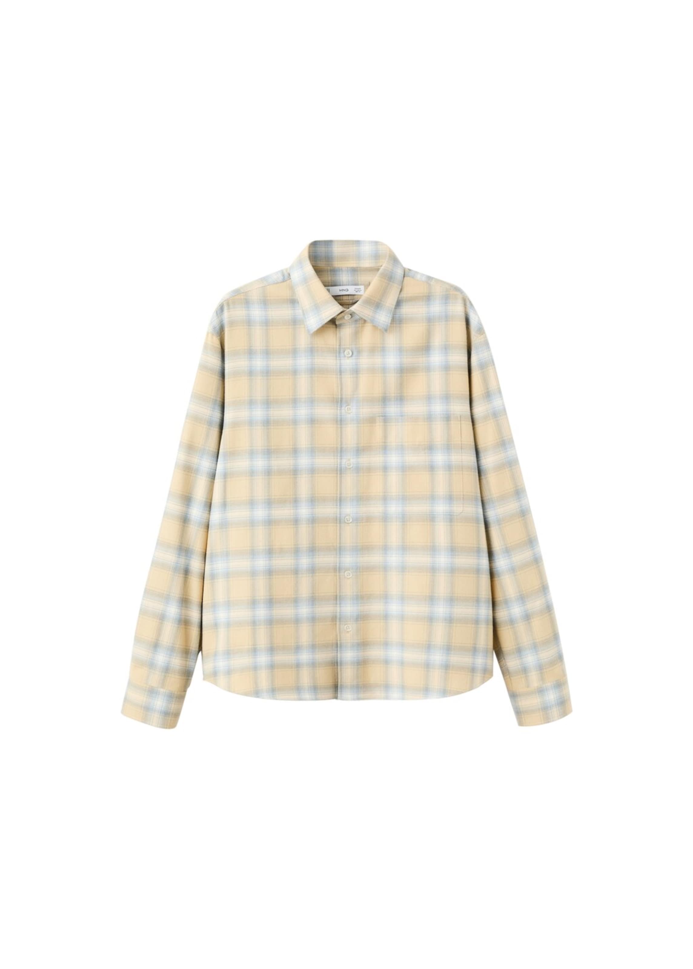 MANGO MAN Regular fit Button Up Shirt 'Sohoa' in Yellow: front