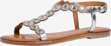 TAMARIS Sandalen met riem in Zilver: voorkant