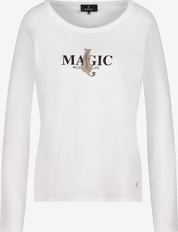 Tricou de la monari pe alb: față