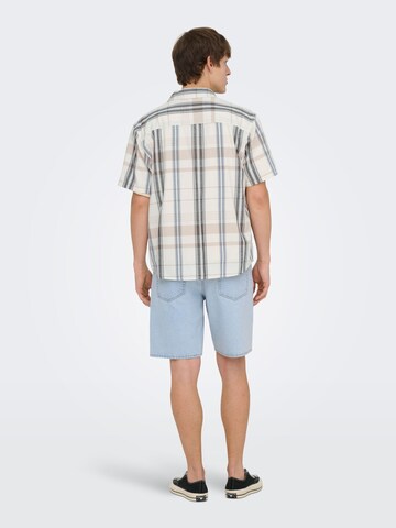 Only & Sons Comfort Fit Hemd 'ONSEBERT' in Weiß