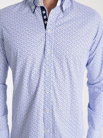 Slim fit Camicia business 'Marco Polo' di 7Camicie in bianco