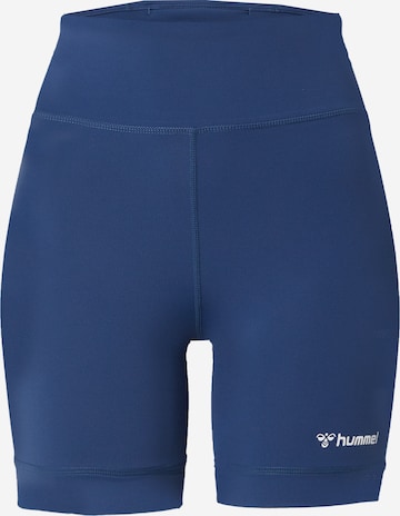 Hummel Скинни Спортивные штаны 'MT ACTIVE' в Синий: спереди