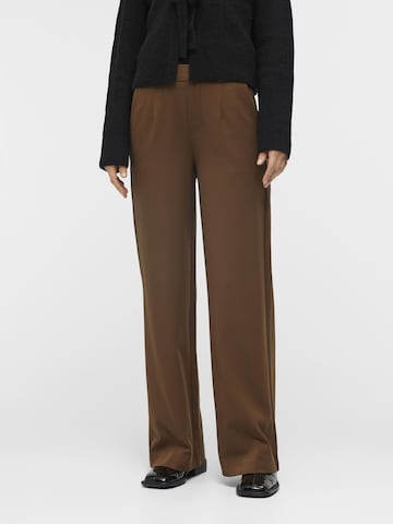 Wide Leg Pantalon 'Lisa' OBJECT en marron : devant