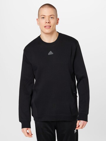 ADIDAS SPORTSWEAR Sportsweatshirt 'City Escape' in Schwarz: predná strana