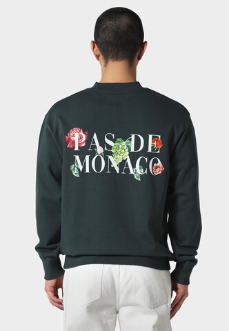 Pas De Monaco Sweatshirt 'FLORALE' in Grün