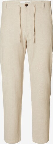 SELECTED HOMME tavaline Chino-püksid, värv beež: eest vaates