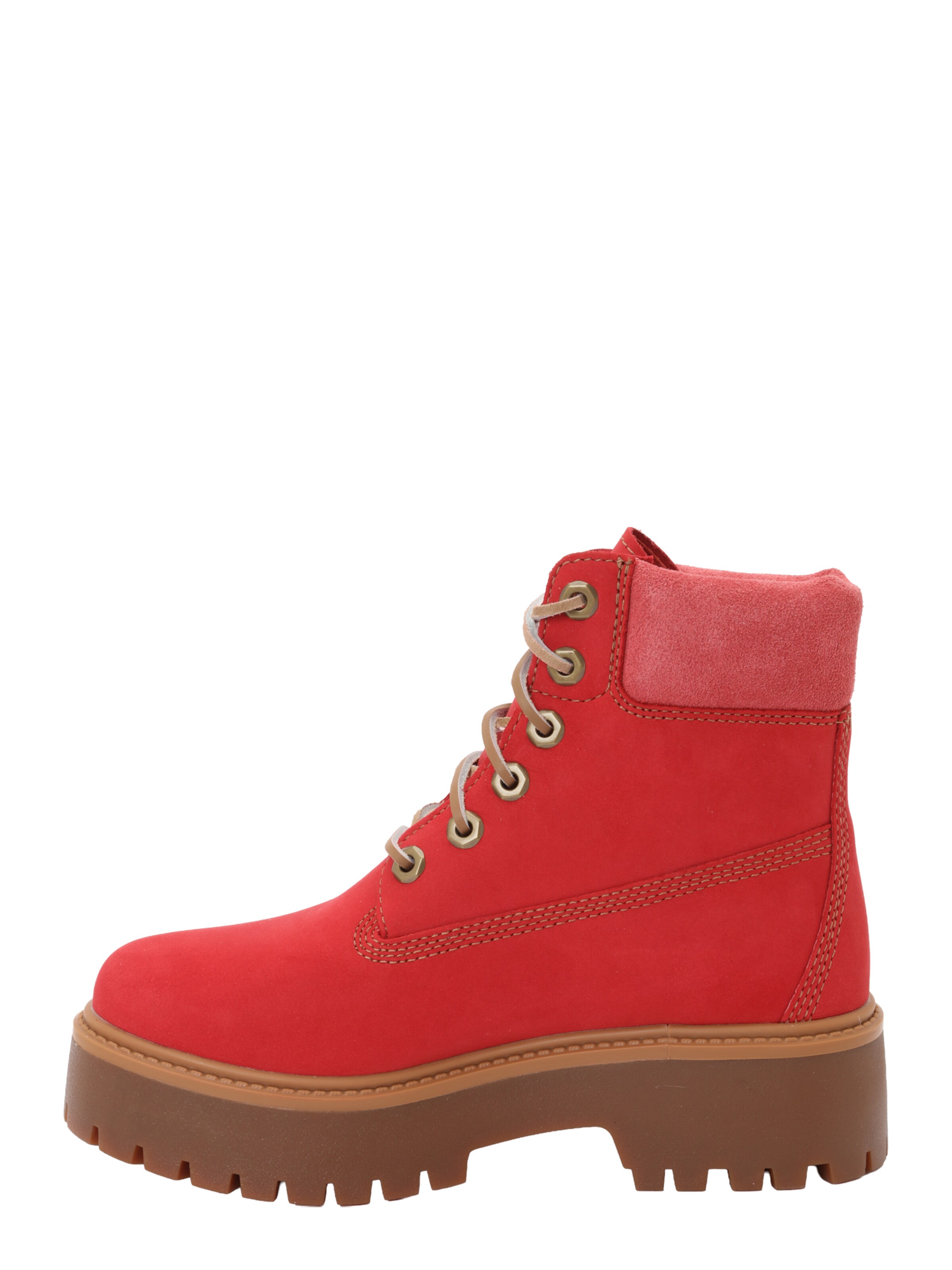 TIMBERLAND Lace-up bootie 'STONE STREET' in Red