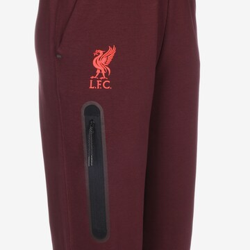 NIKE Regular Workout Pants 'FC Liverpool' in Red