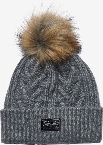 Bonnet Superdry en gris : devant