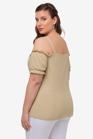 Ulla Popken Trachtenbluse in Beige