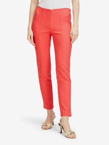 Slimfit Pantaloni di Betty Barclay in rosso: frontale