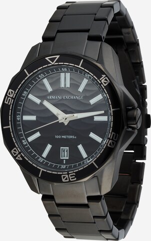 ARMANI EXCHANGE Analogt ur i sort: forside