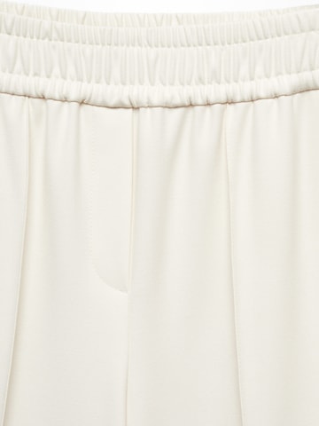 MANGO Wide Leg Bukser med fals 'Pina' i beige