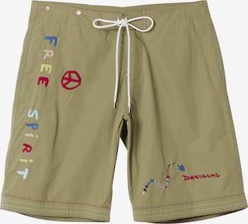 Desigual Zwemshorts in Groen: voorkant