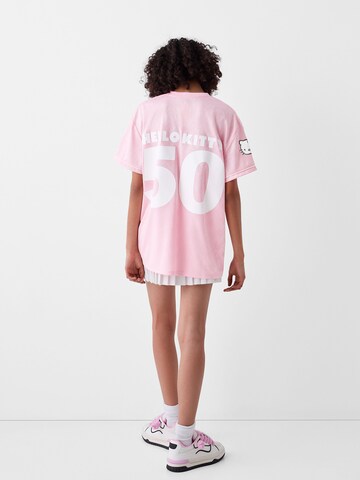 Bershka T-Shirt in Pink