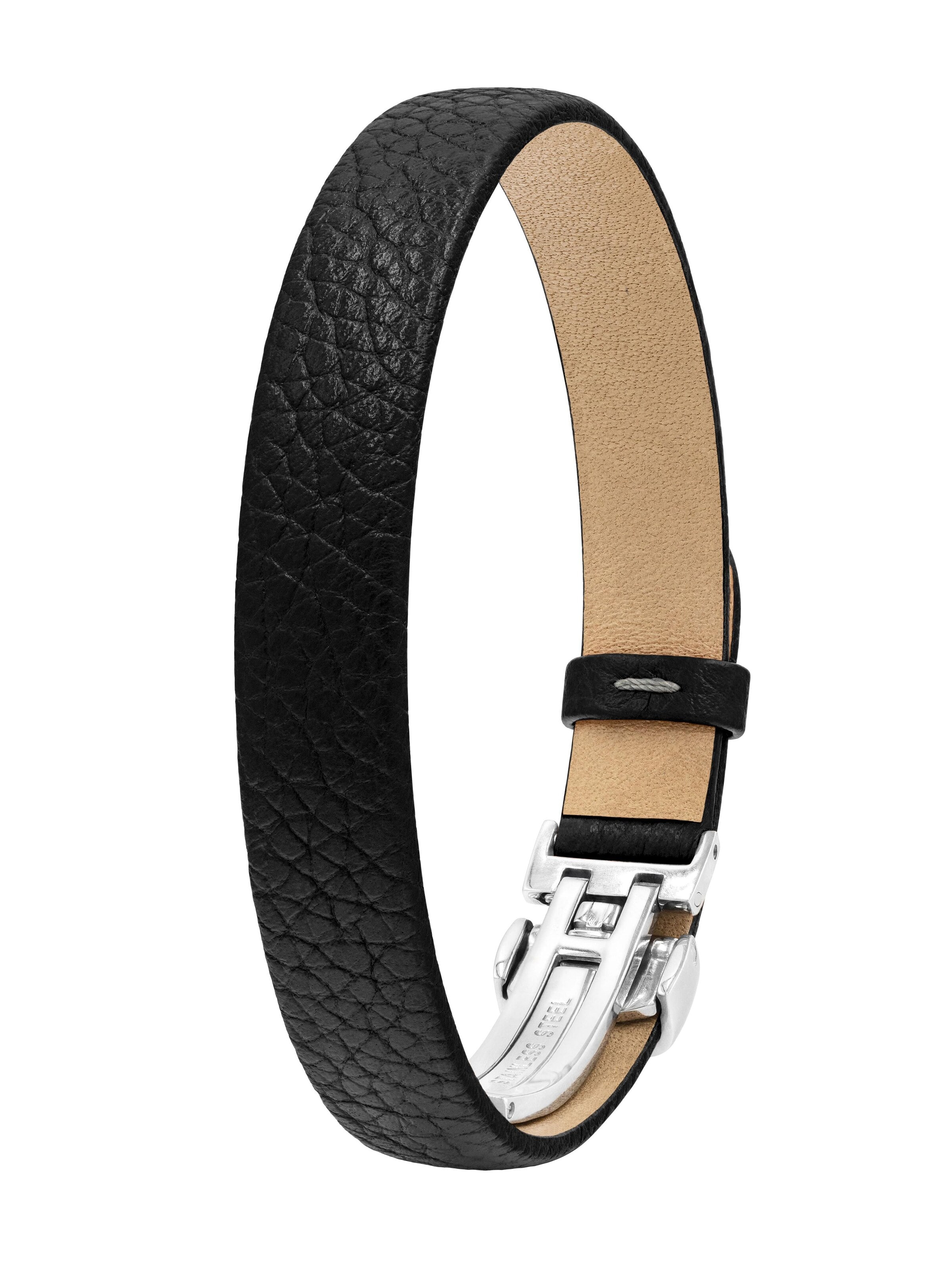 NiMa Atelier Armband 'SETH'‌‌‌‌‌‌ in Schwarz: Vorderseite