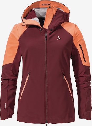 Schöffel Outdoor jacket 'Softshell Jacket Kals L' in Red: front