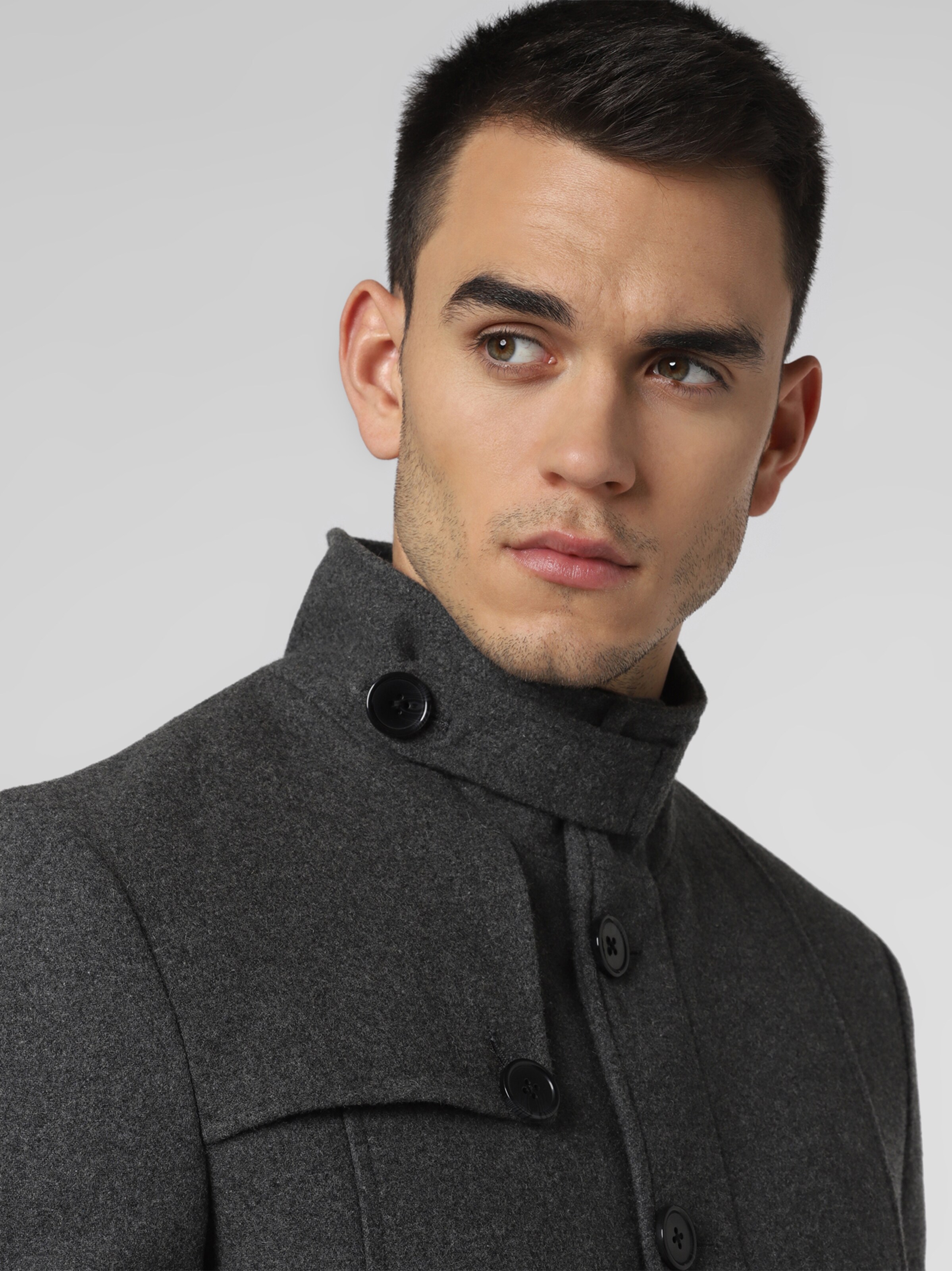 Dark grey winter coat online