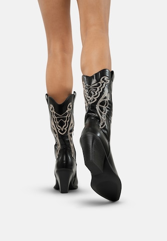 Stivale da cowboy di Salinyang in nero