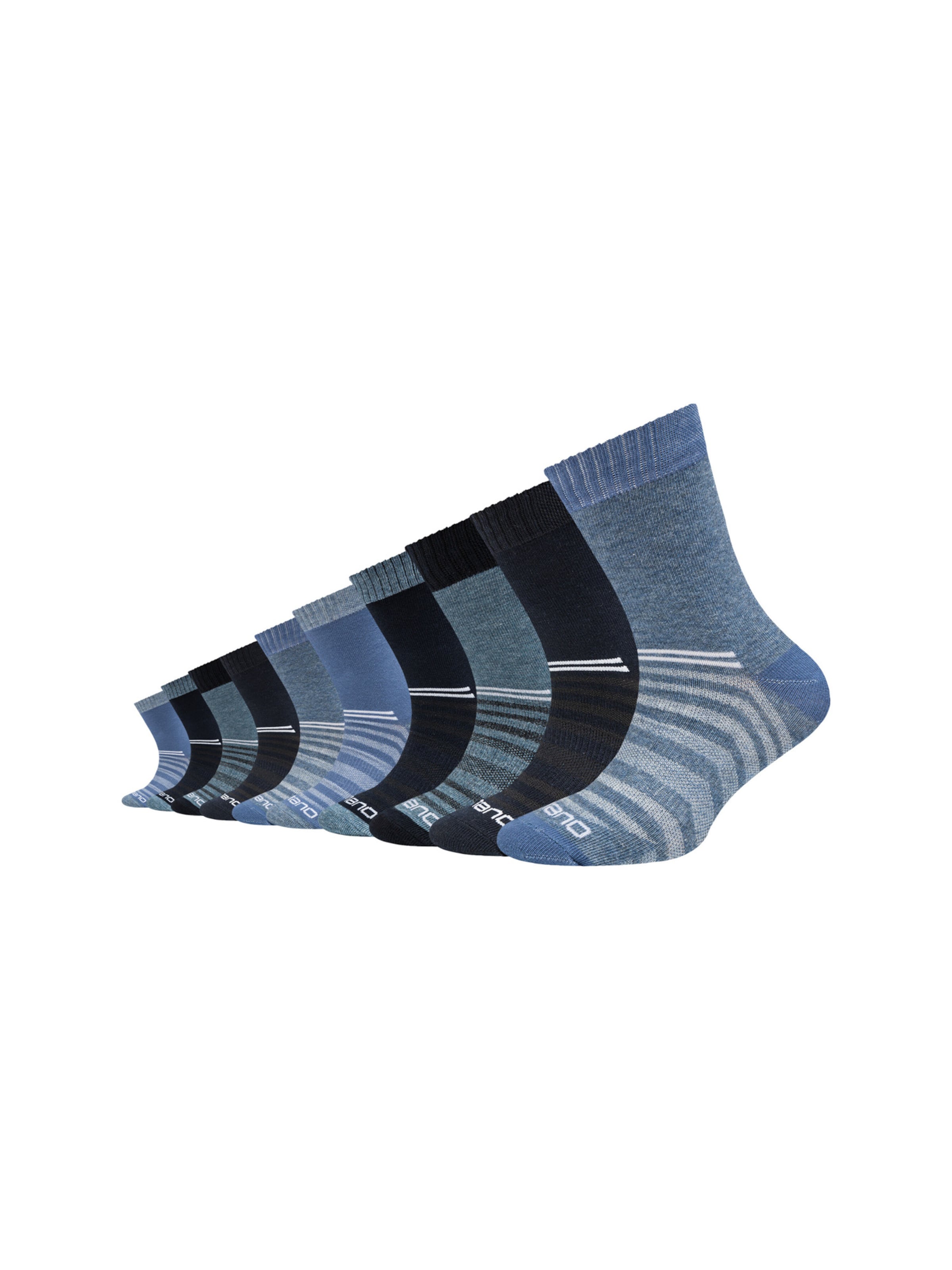 camano Socks in Blue: front