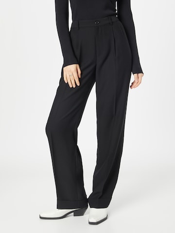 Lauren Ralph Lauren Normální Kalhoty se sklady v pase 'IVELISSE' – černá: přední strana