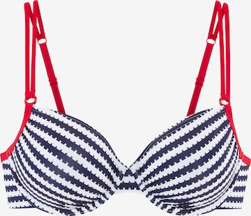 s.Oliver Minimálisra csökkentő Bikini felső - kék: elől