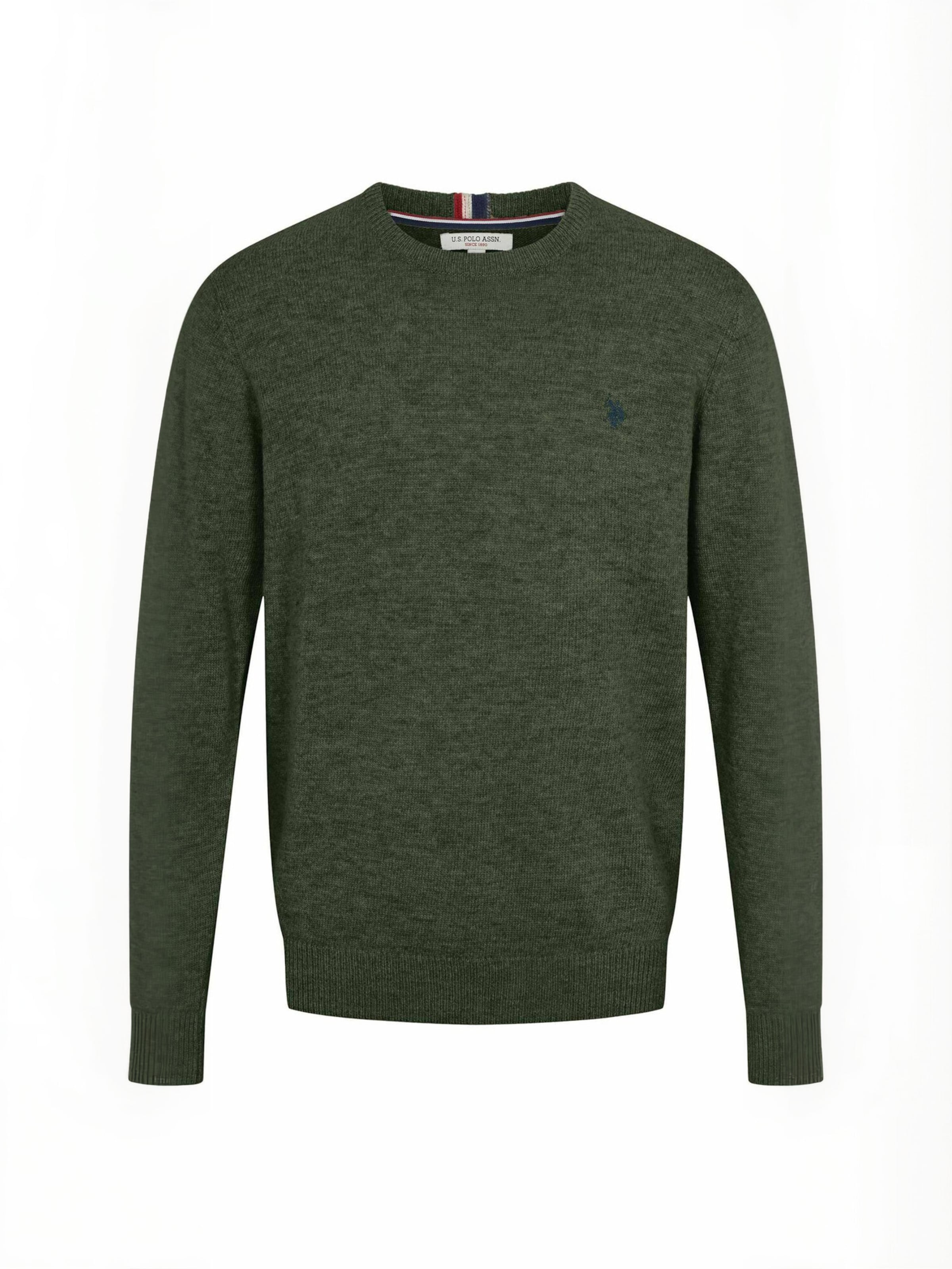 U.S. POLO ASSN. Trui ' UMKetil ' in Groen: voorkant