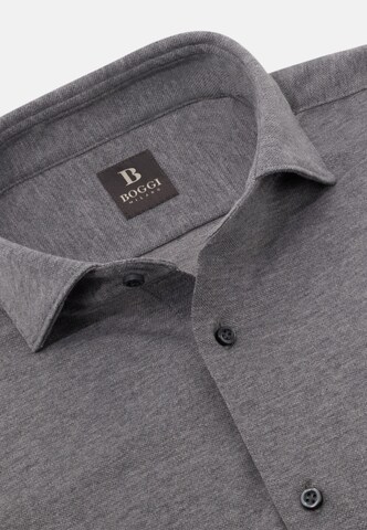 Boggi Milano Comfort fit Overhemd in Grijs
