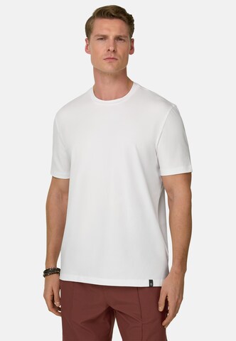 T-Shirt 'B Tech' Boggi Milano en blanc : devant