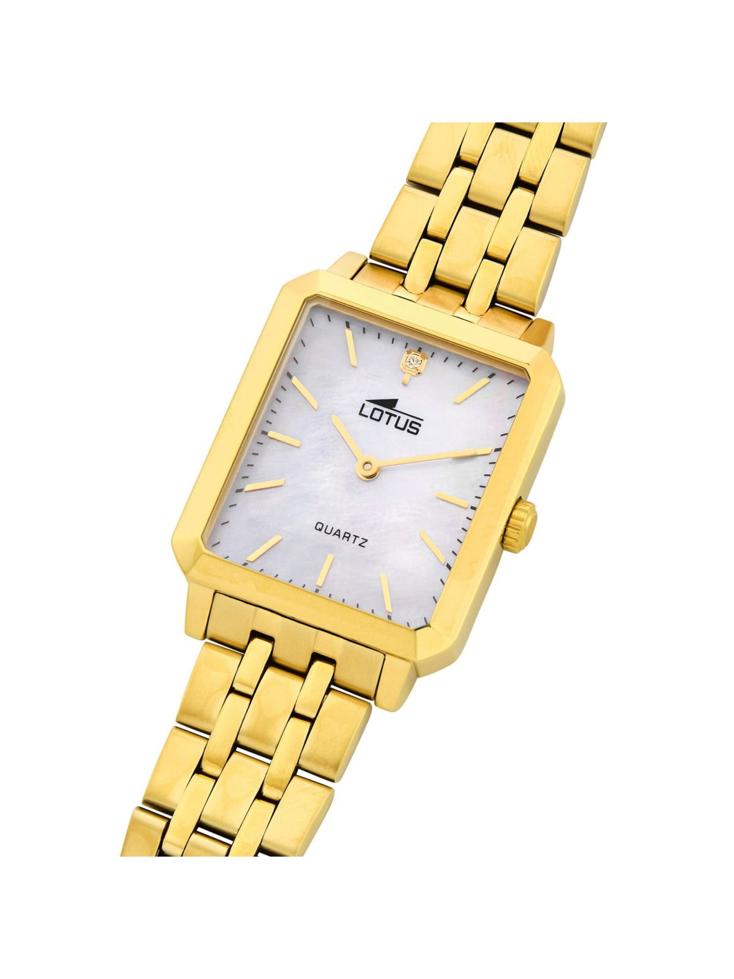 Montre à affichage analogique 'Lotus - Watch Square Series - Quartz watch movement - Watch case width: 32.3 mm' Lotus en or