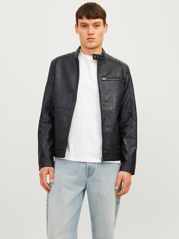 JACK & JONES - Chaqueta de entretiempo 'JJDylan' en negro: frente
