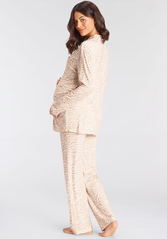 LASCANA Pyjama in Beige