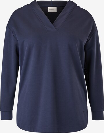 TRIANGLE Sweatshirt in Blauw: voorkant