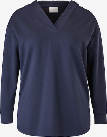 TRIANGLE Sweatshirt in Blau: predná strana