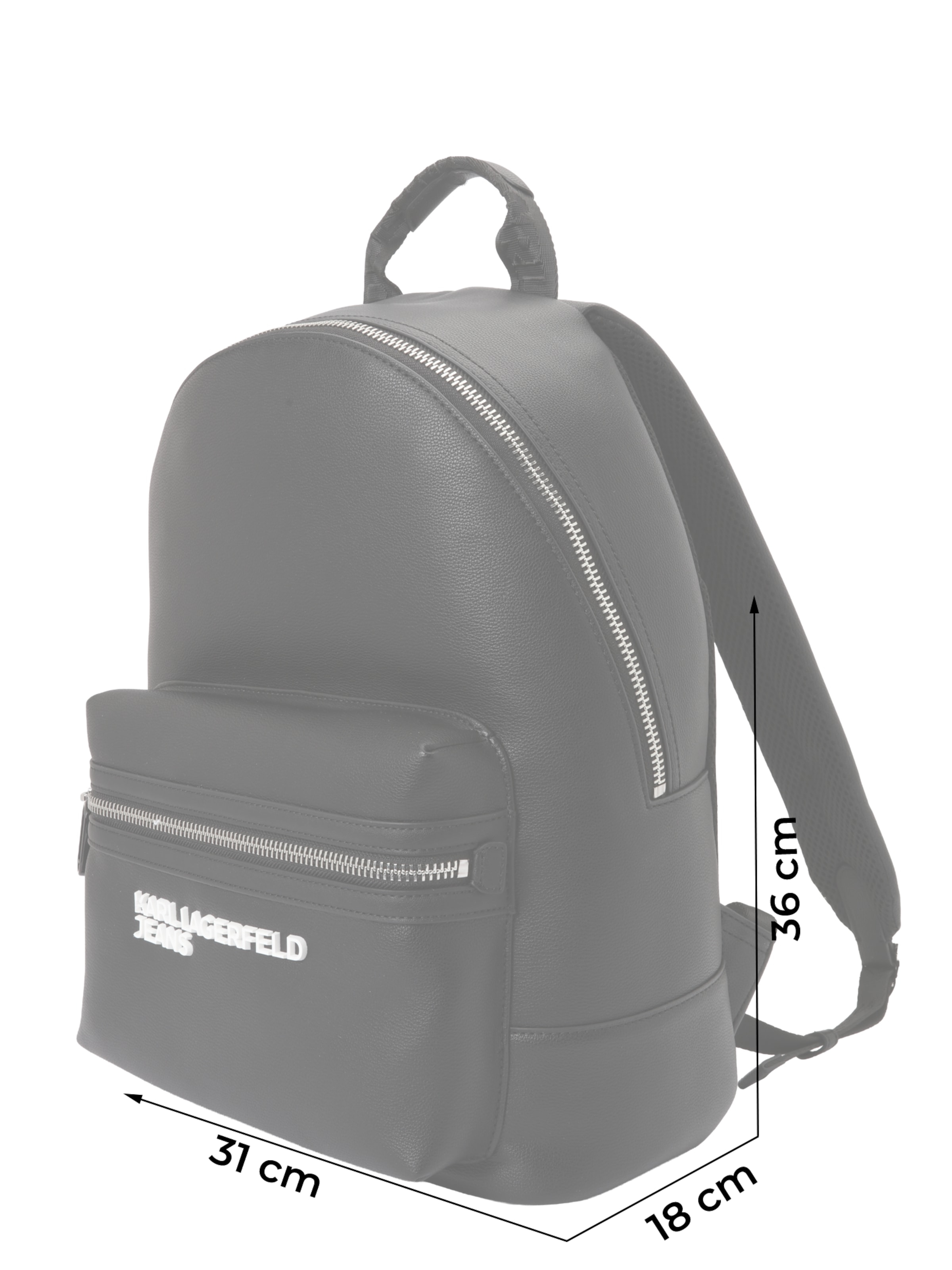 KARL LAGERFELD JEANS Nahrbtnik 'ESSENTIAL' | črna barva: sprednja stran