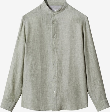 MANGO MAN Button Up Shirt 'Chennai' in Green: front