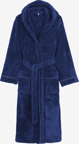 MY HOME Long Bathrobe in Blue: front