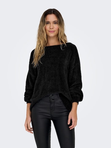 ONLY - Pullover 'PIUMO' em preto: frente