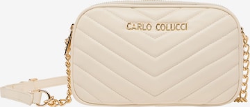 Carlo Colucci Umhängetasche 'Domaneggi' in Beige: Vorderseite