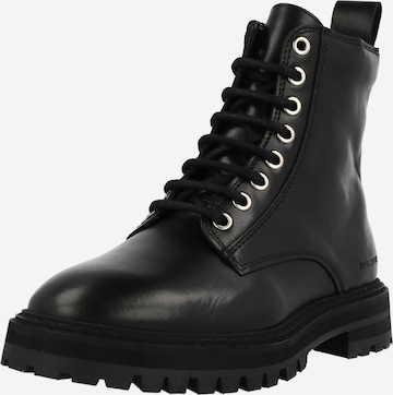 ROYAL REPUBLIQ Lace-Up Ankle Boots 'Downtown' in Black: front