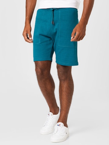 QS Regular Pants in Blue: front