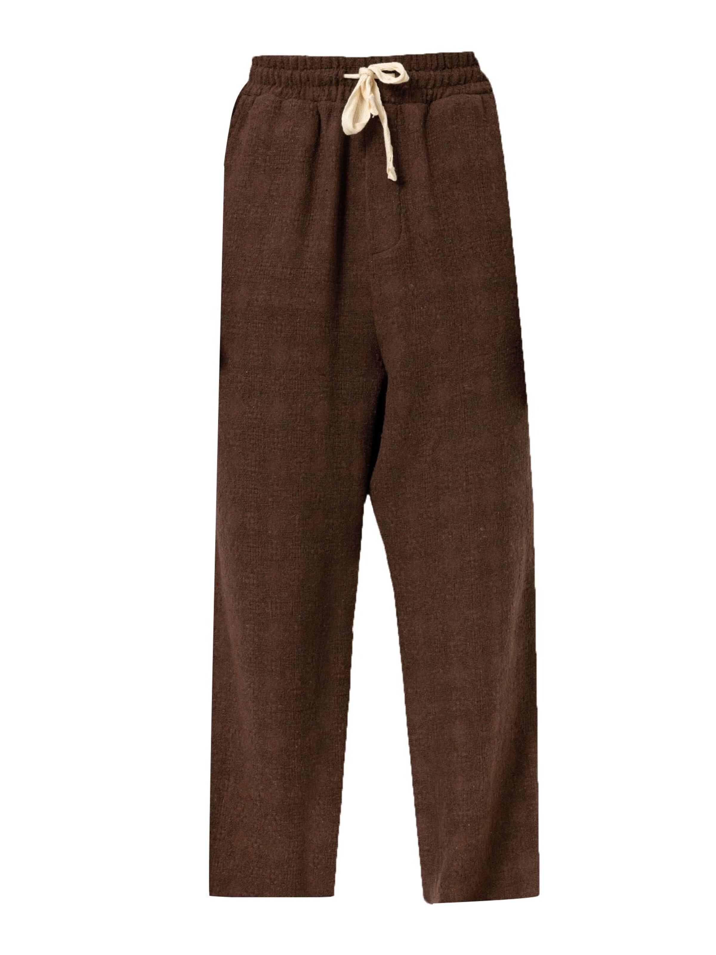 VAMOS CLO Püksid 'Sea Holly', värv pruun: eest vaates