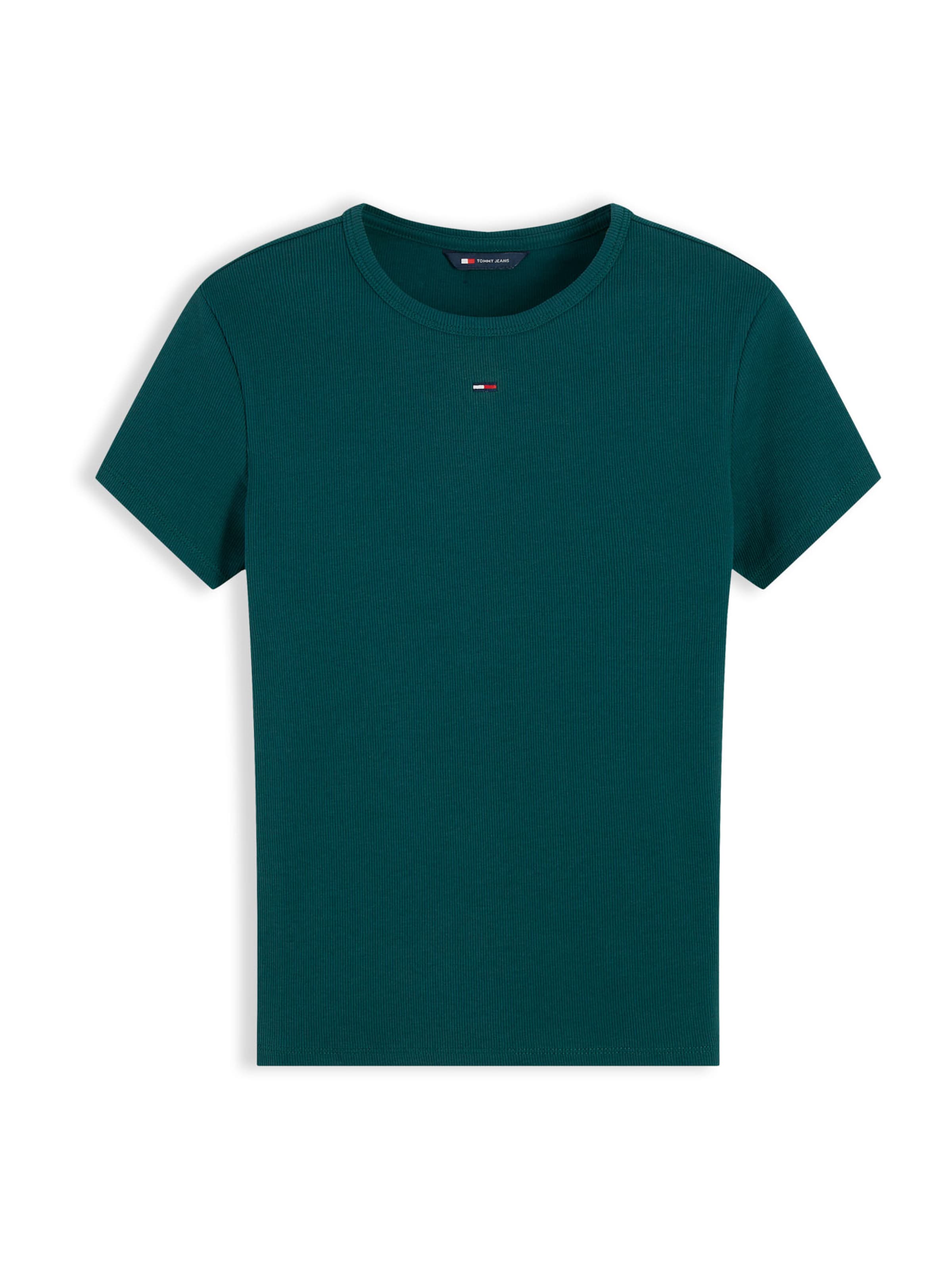 Tommy Jeans - Camisa 'ESSENTIAL' em verde: frente