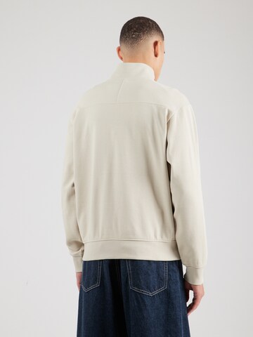 BOSS Orange Sweatshirt 'Ze_Nylonhem' in Beige