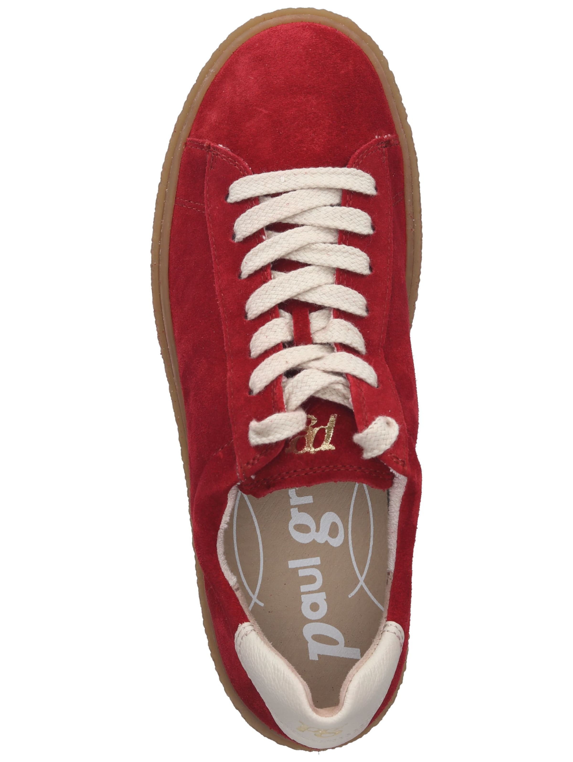 Baskets basses Paul Green en rouge