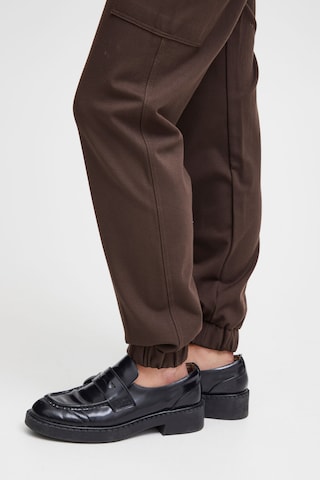 Fransa Slim fit Cargo Pants 'Lano' in Brown