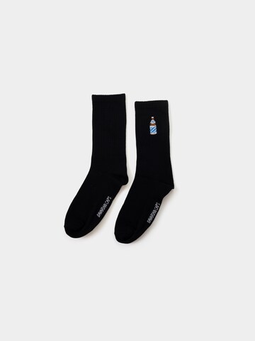 Bavarian Caps Sports socks 'Bayerisch Hell' in Black: front